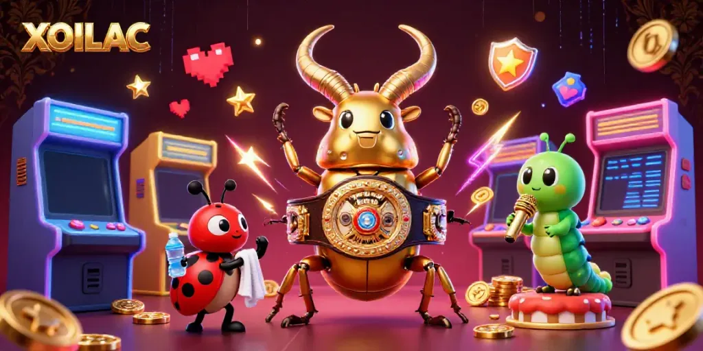 Experience fast-paced betting excitement with XOILAC, featuring vibrant characters and casino elements.