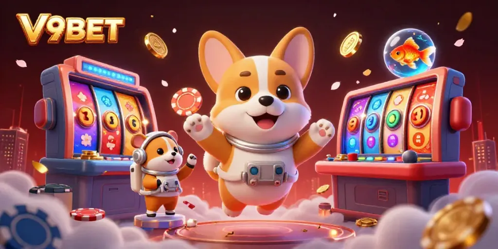 Experience exhilarating gambling adventures with V9BET in a vibrant casino atmosphere.