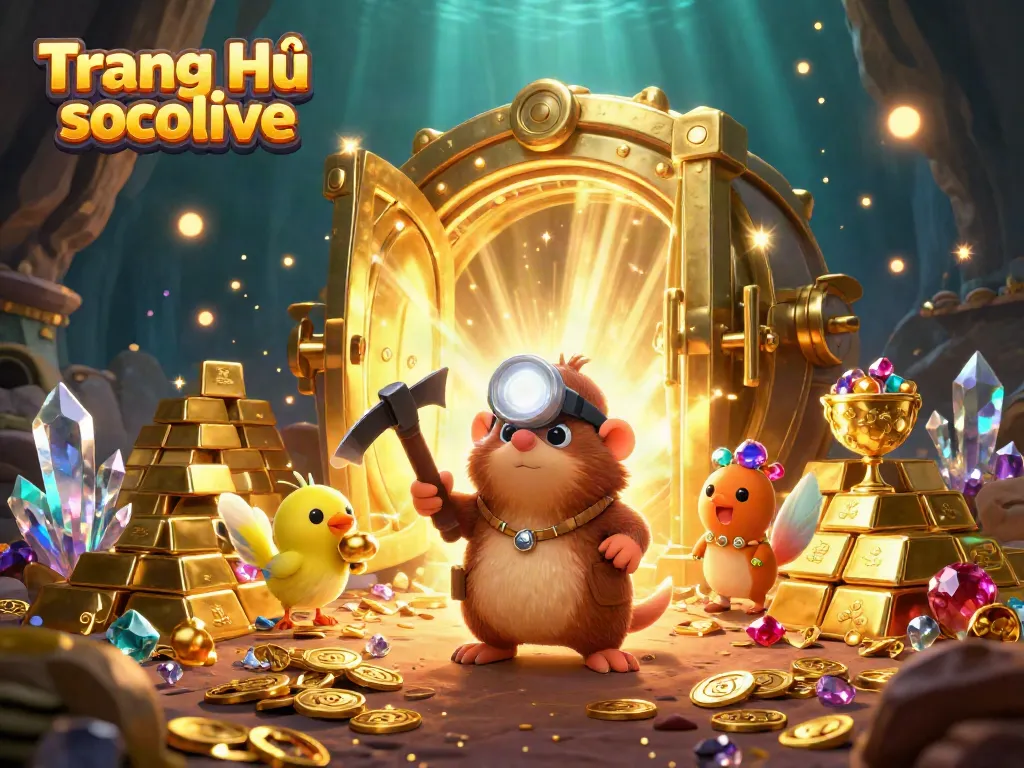 Engage with Trang Chủ socolive in the immersive world of online sports betting illustrated with a treasure hunter theme.