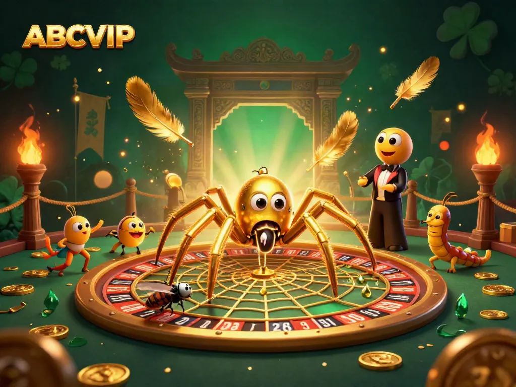 Experience thrilling bets with ABCVIP in a vibrant casino scene filled with dynamic elements.