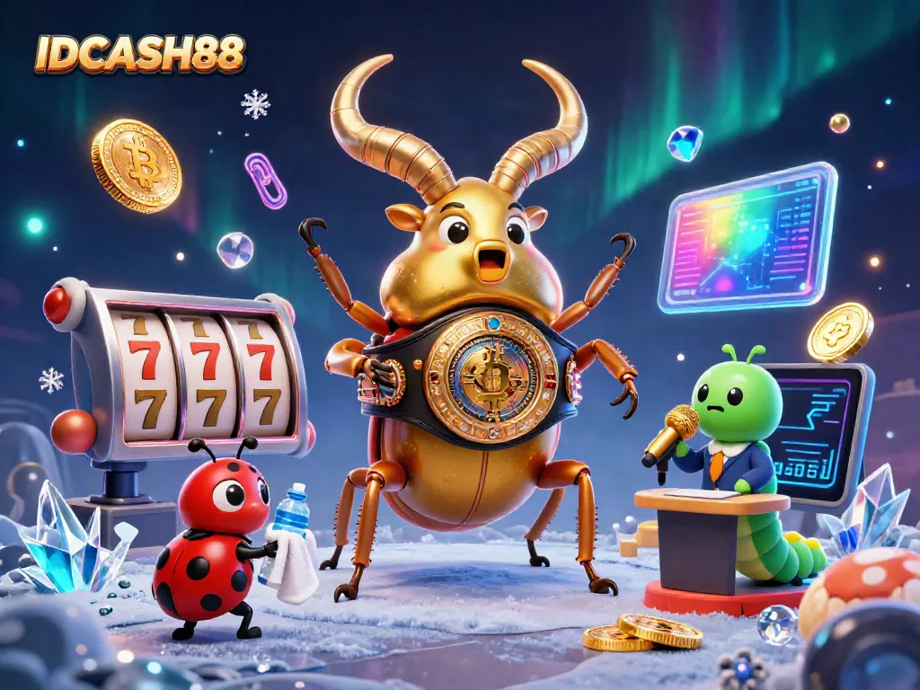 IDCASH88 showcases the excitement of online slots with vibrant 3D illustrations and rich graphics.
