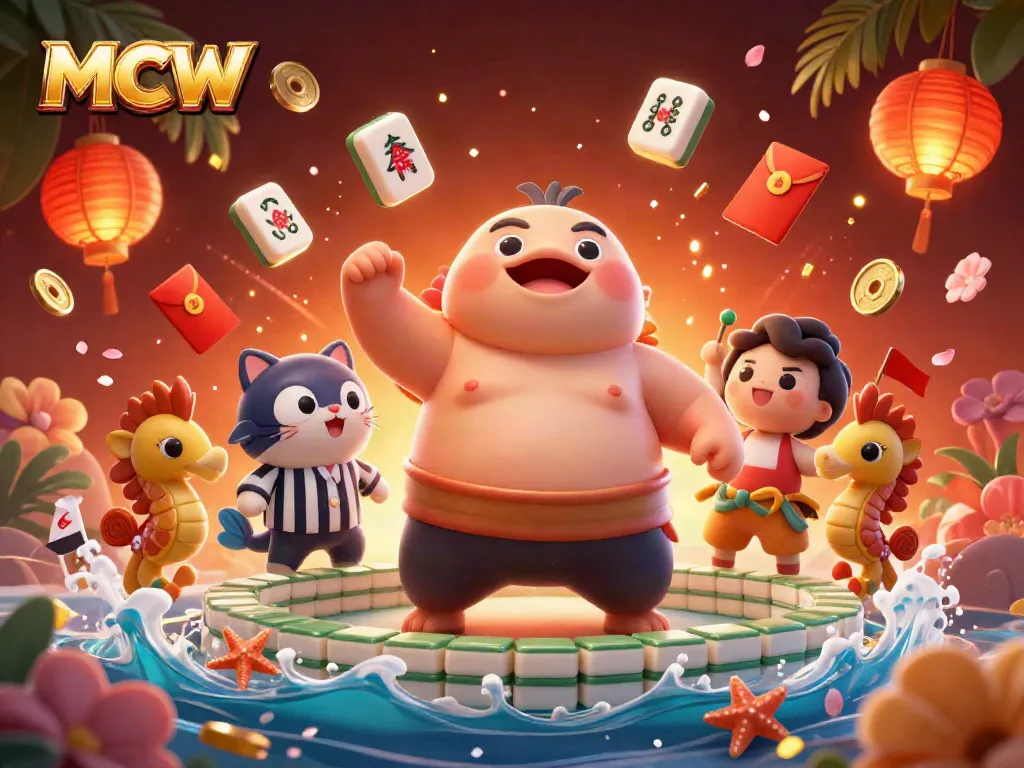 MCW showcases vibrant underwater casino scene with a fugu, catfish referee, and seahorse fans.
